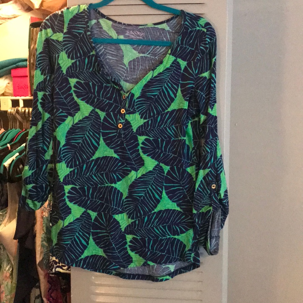 Lilly Pulitzer Palmetto Leaves Top